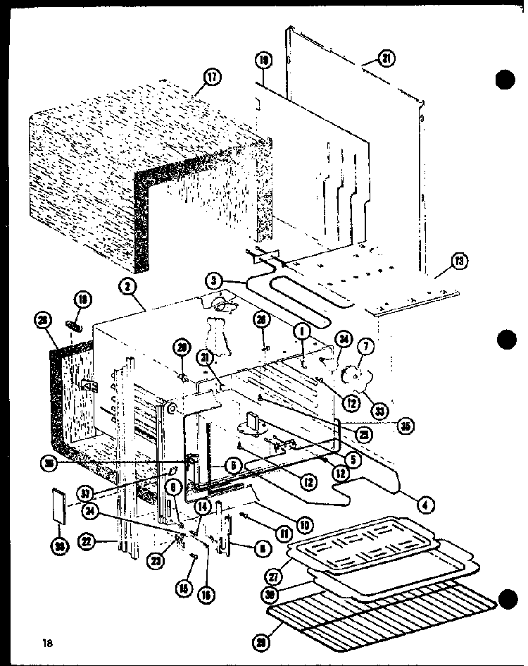 Section 6 Diagram and Parts List for AKC-4B P85123-8S Amana Cooktop