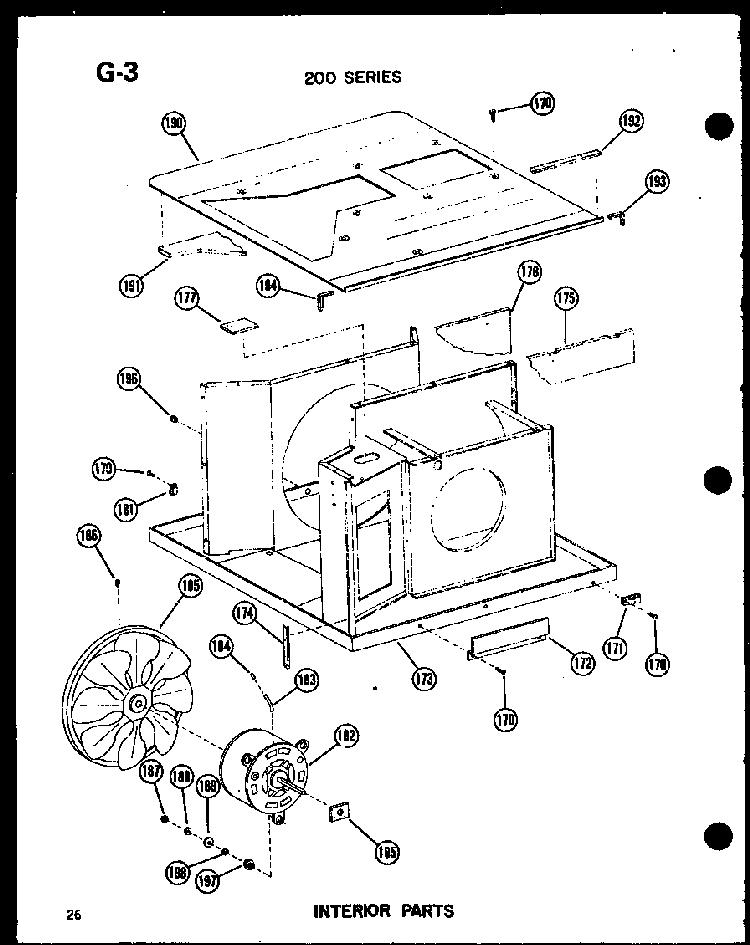 Section 14 Diagram and Parts List for 215-3EW P55417-26R Amana Air Conditioner