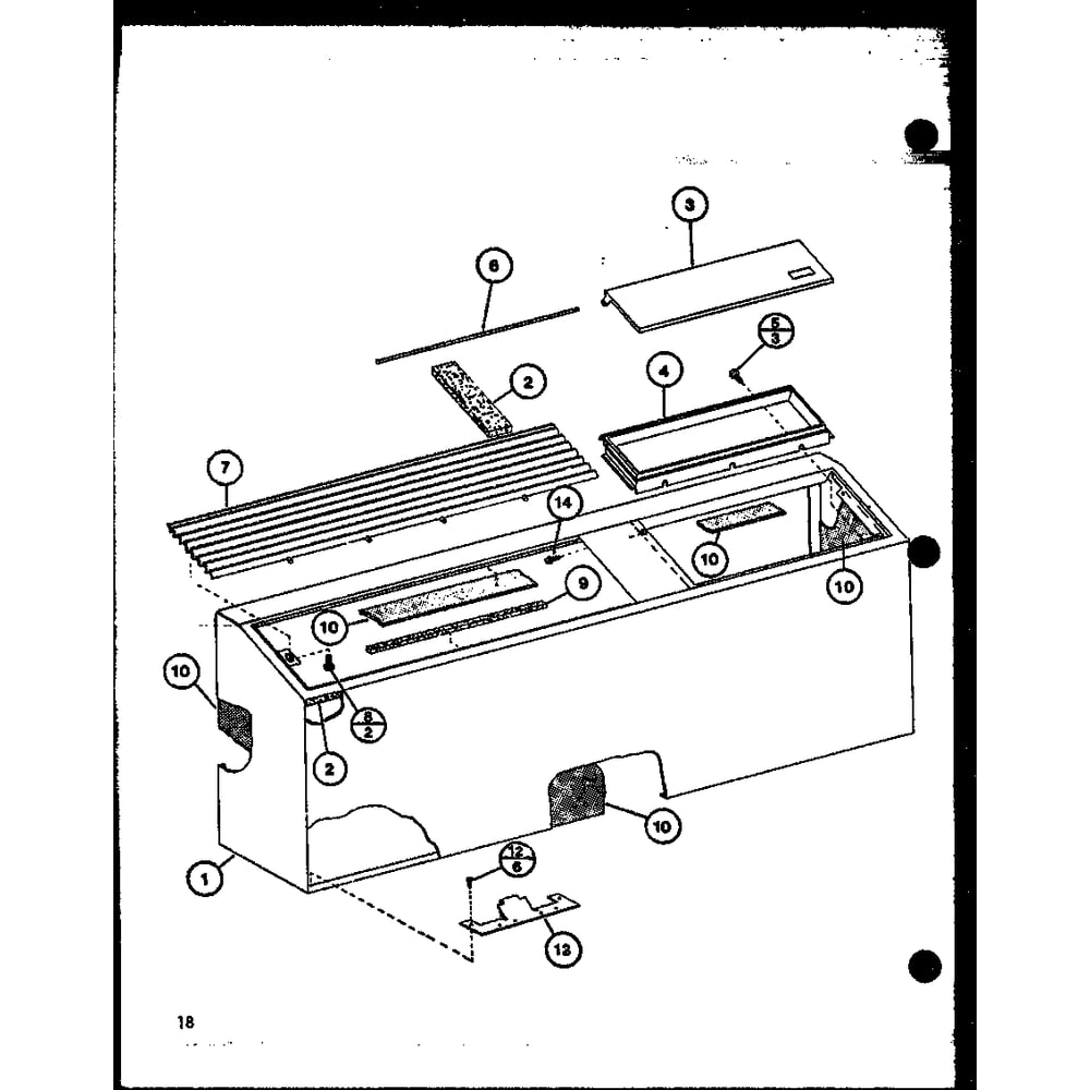 Diagram 11 Diagram and Parts List for PTRC32B1 P6924609R Amana Air Conditioner