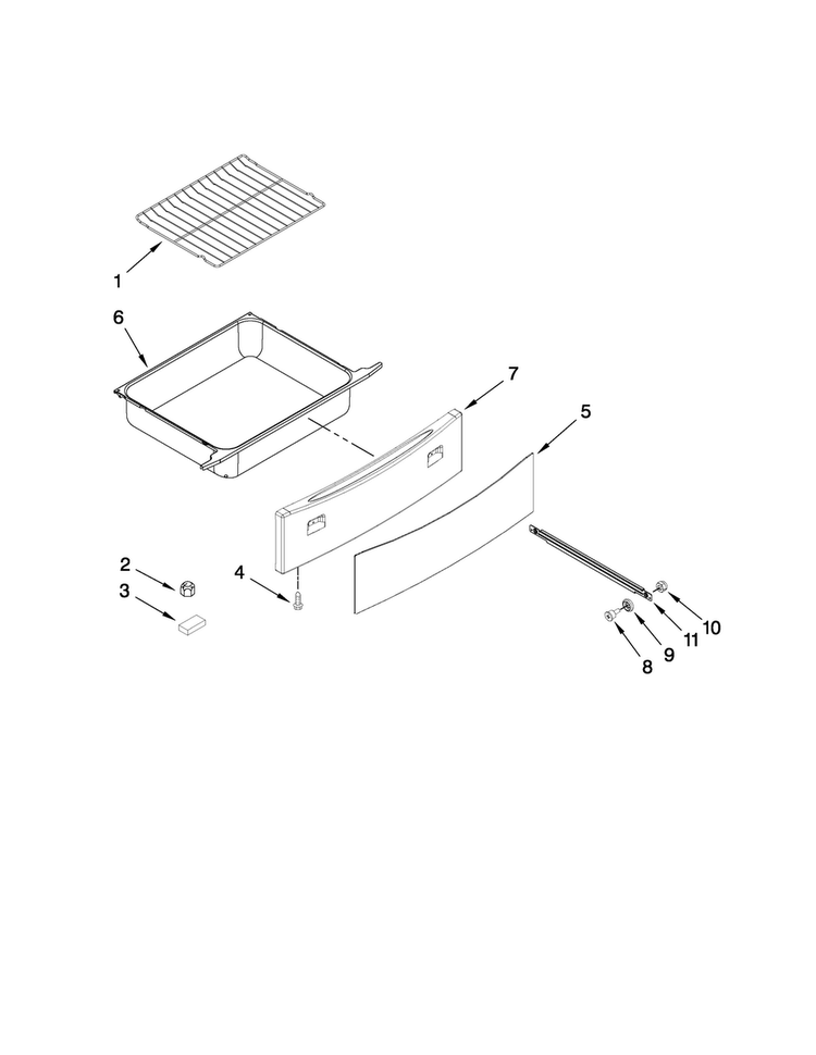 Drawer And Rack Parts Diagram and Parts List for JGS8750BDS17  Jenn-Air Range