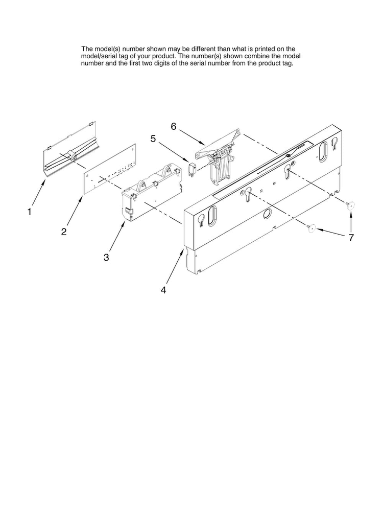 Control Panel Parts Diagram and Parts List for JDB1095AWW0  Jenn-Air Dishwasher