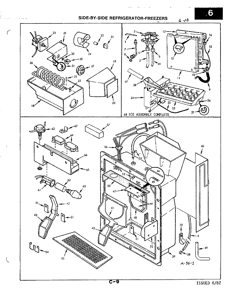 WATER & ICE DISPENSER Diagram and Parts List for RND24AY-3A 2L49A Magic Chef Refrigerator