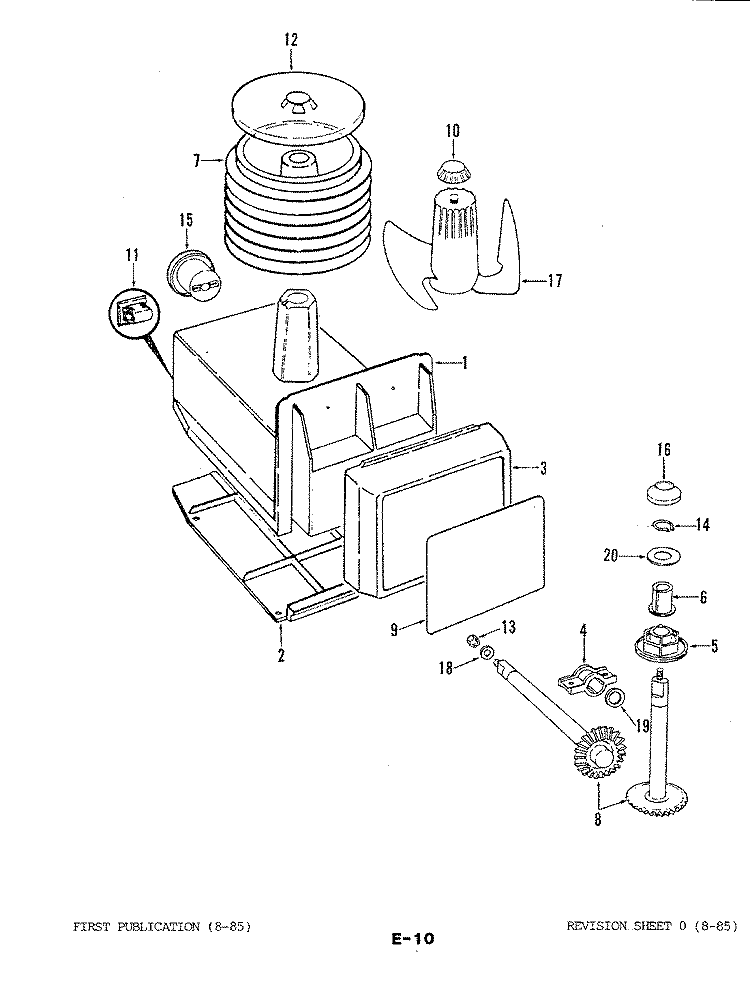 ICE CREAM MAKER (DICNF17 - B / M EY45A) Diagram and Parts List for DICNF17- EY45A Maytag Freezer