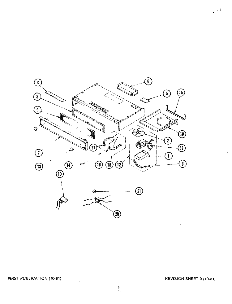 VENT HOOD Diagram and Parts List for HE309-4  Magic Chef Range Hood
