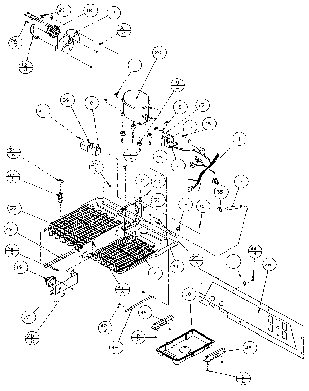Unit Parts Diagram and Parts List for 85158-P1117110W  Amana Refrigerator