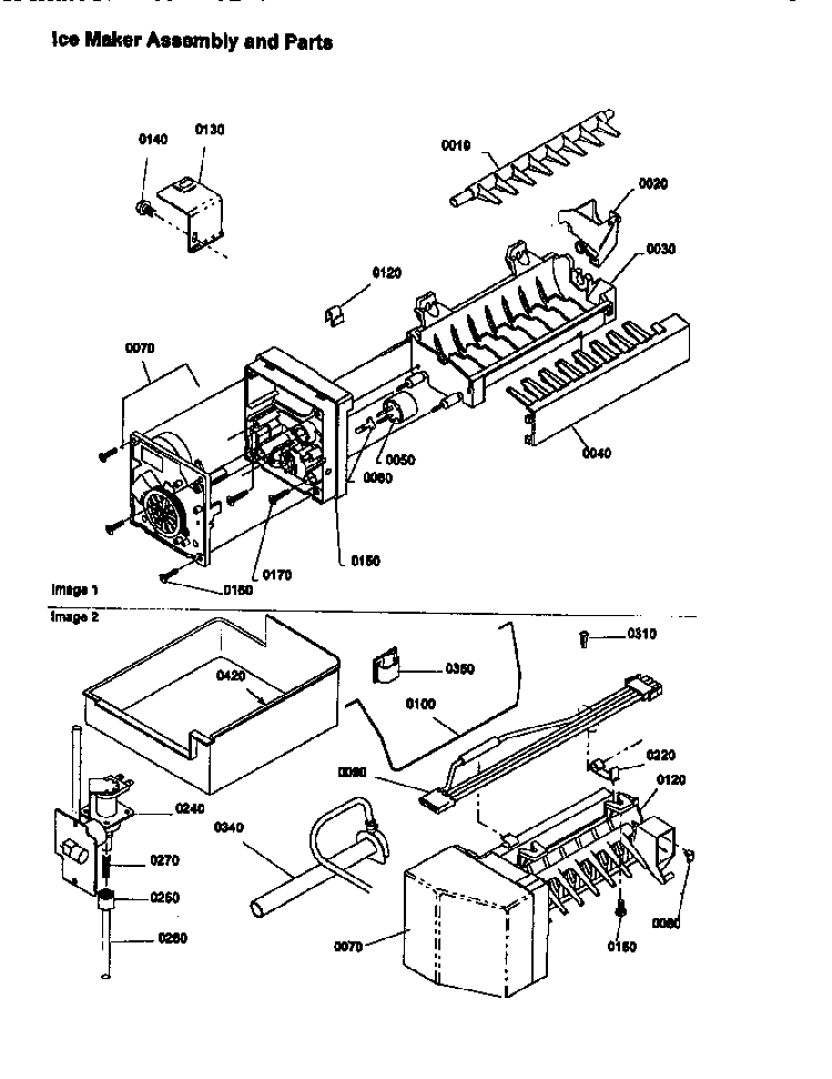 Section 3 Diagram and Parts List for TH25TL-P1303001WL  Amana Refrigerator