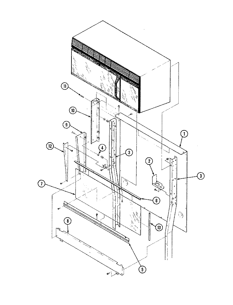 BODY (UPPER) Diagram and Parts List for 28FA-6CXWV8-94  Magic Chef Microwave Oven Combo