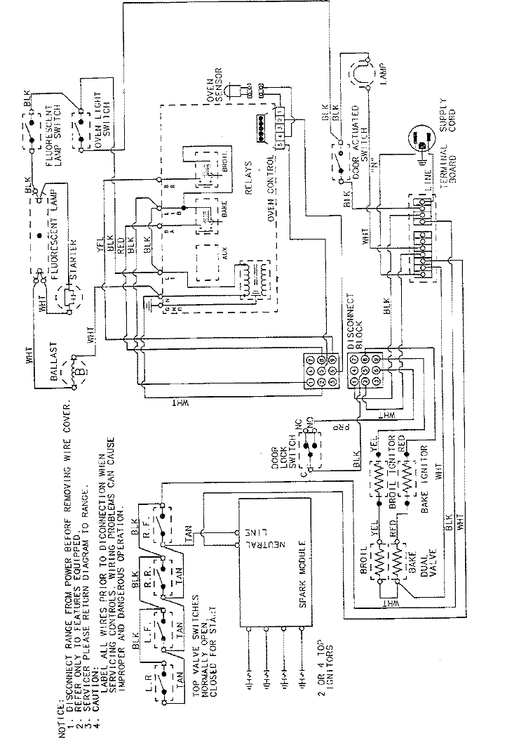 WIRING INFORMATION Diagram and Parts List for CRG8600BAL  Maytag Range