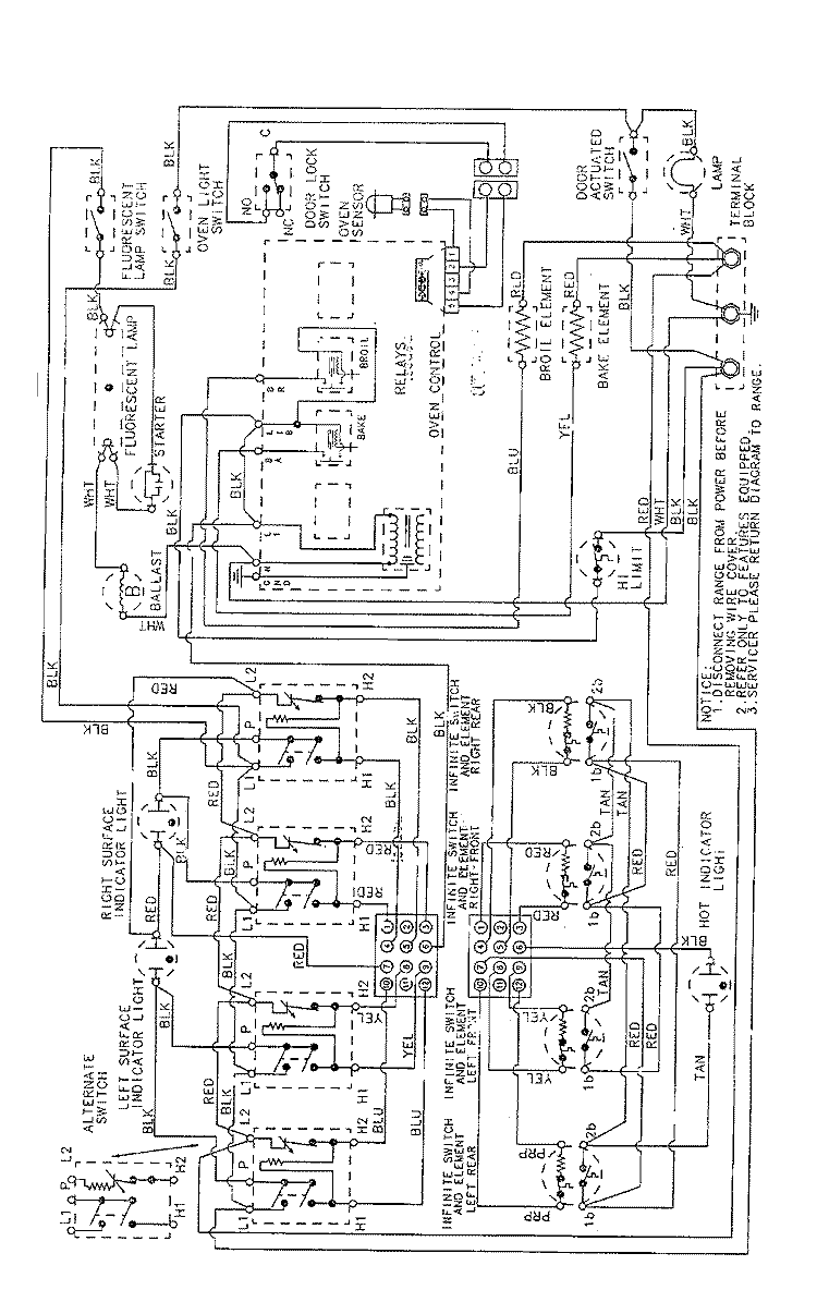 WIRING INFORMATION Diagram and Parts List for FCE4041W  Jenn-Air Range
