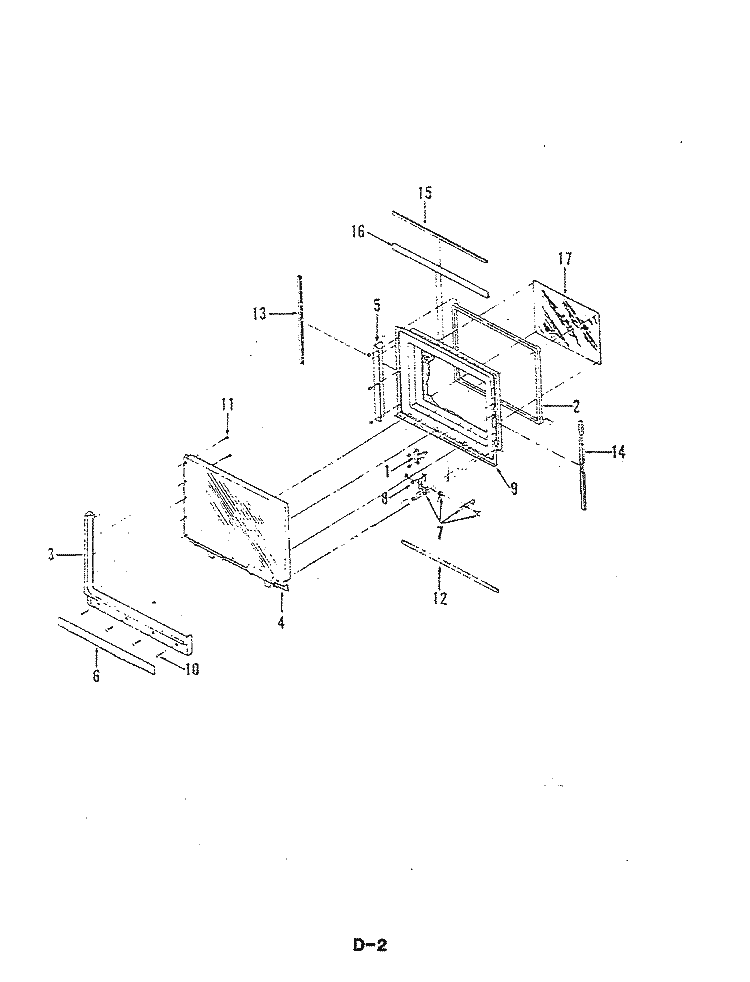 DOOR Diagram and Parts List for M41C-9P  Magic Chef Microwave Oven Combo