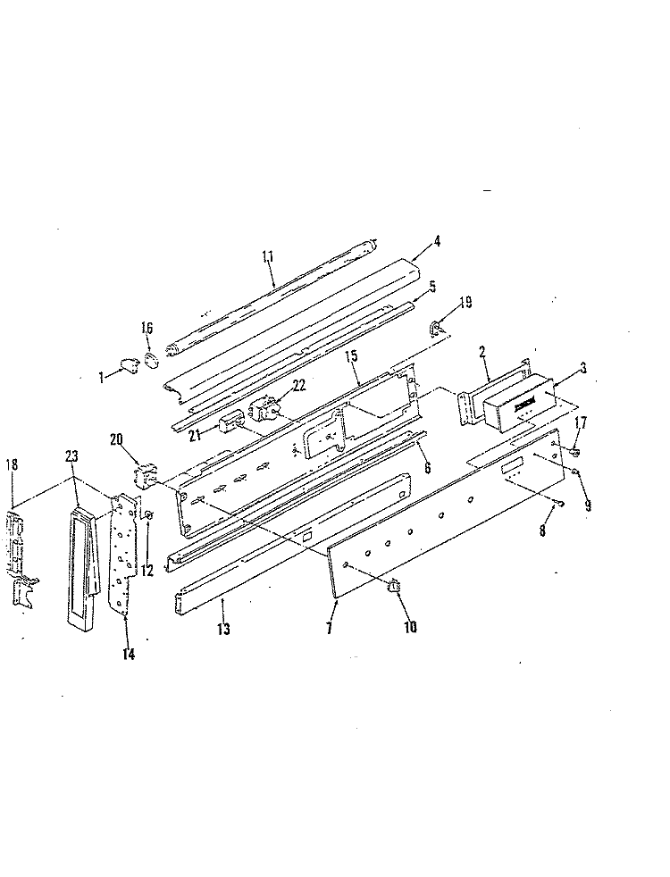 BODY Diagram and Parts List for 38FA-5EXW-FZ  Magic Chef Range