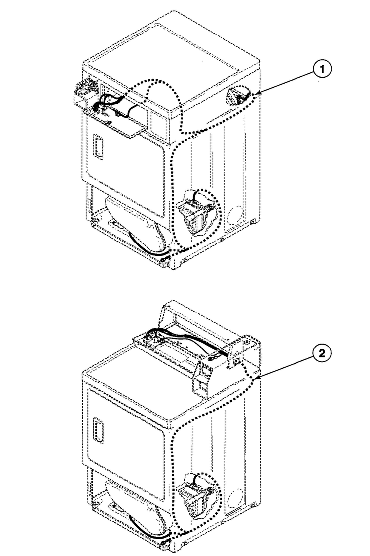 Harnesses Diagram and Parts List for SDEA07LJ  Speed Queen Dryer