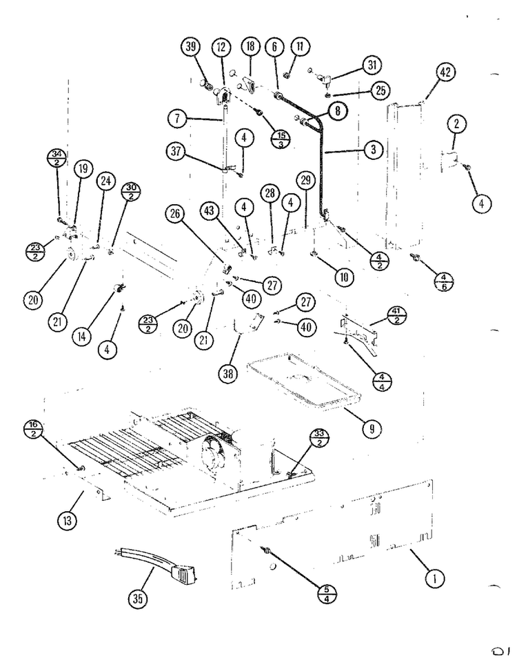 Top Mount Page 37 Diagram and Parts List for TC22N-P116205W  Amana Refrigerator