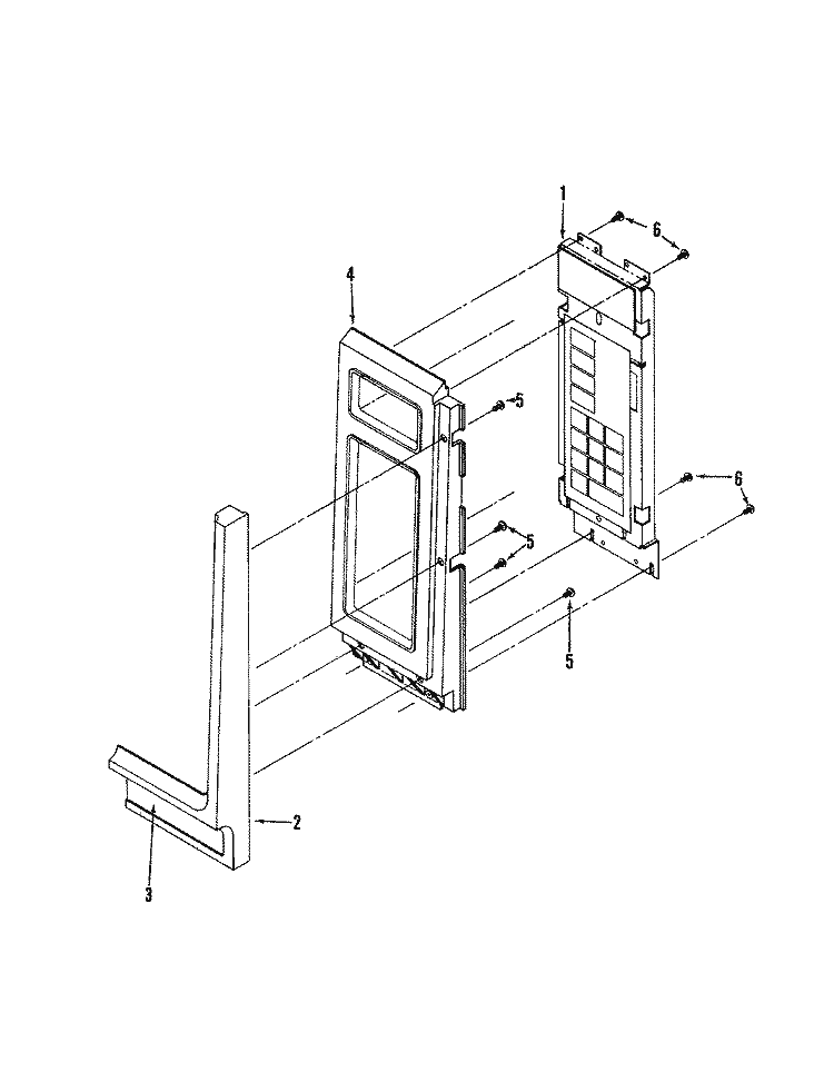 CONTROL PANEL Diagram and Parts List for M41B-10P-W6  Magic Chef Microwave Oven Combo