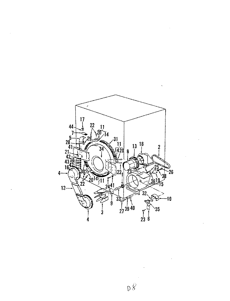 BLOWER Diagram and Parts List for MDCP1085  Magic Chef Dryer