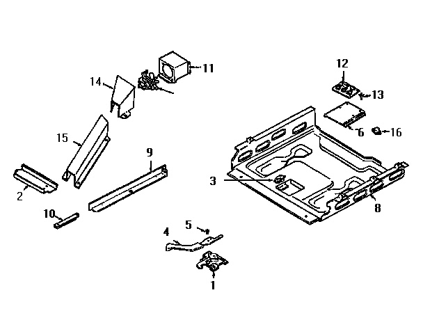 Internal controls Diagram and Parts List for 6294576  Jenn-Air Range