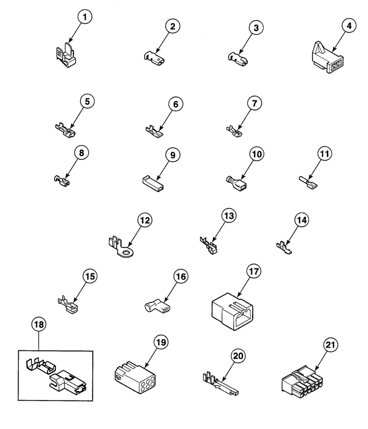 Terminals Diagram and Parts List for SDG109WF99L6  Speed Queen Dryer