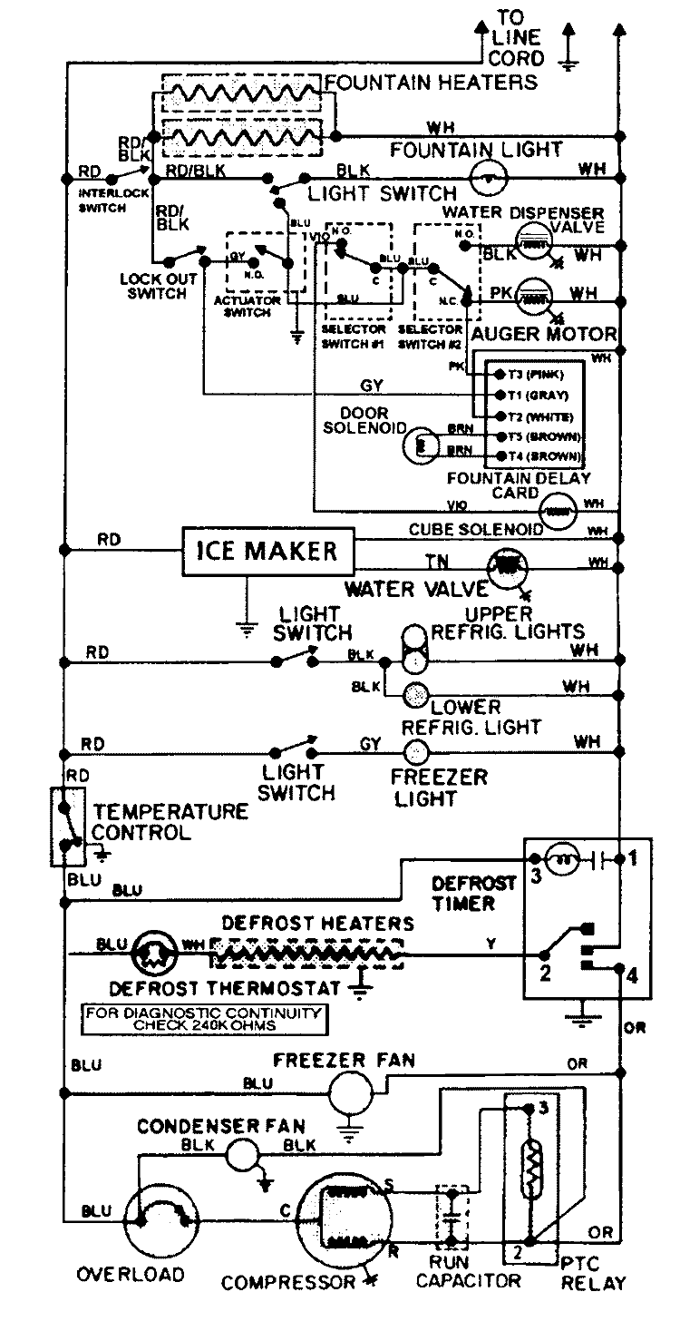 WIRING INFORMATION Diagram and Parts List for JRSDE248TA  Jenn-Air Refrigerator