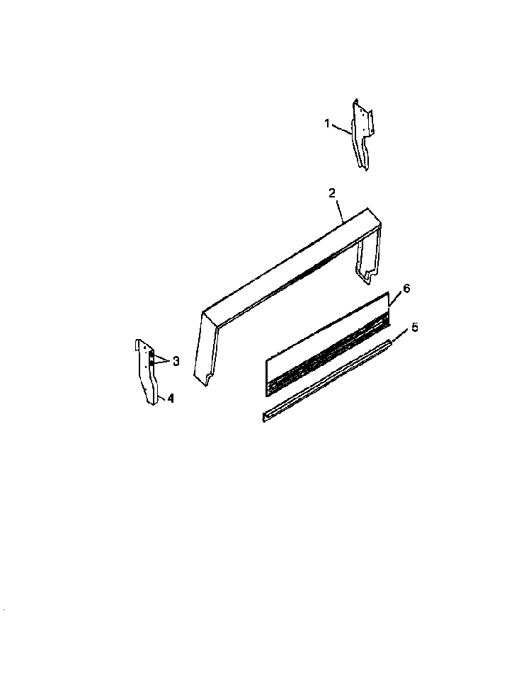 Backguard Assy Diagram and Parts List for RLS340UWOF P1142763NW Caloric Range