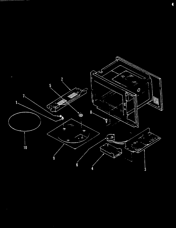 TURNTABLE (M15E - 10P, M15EN - 10P) Diagram and Parts List for M15EN-10P  Magic Chef Microwave