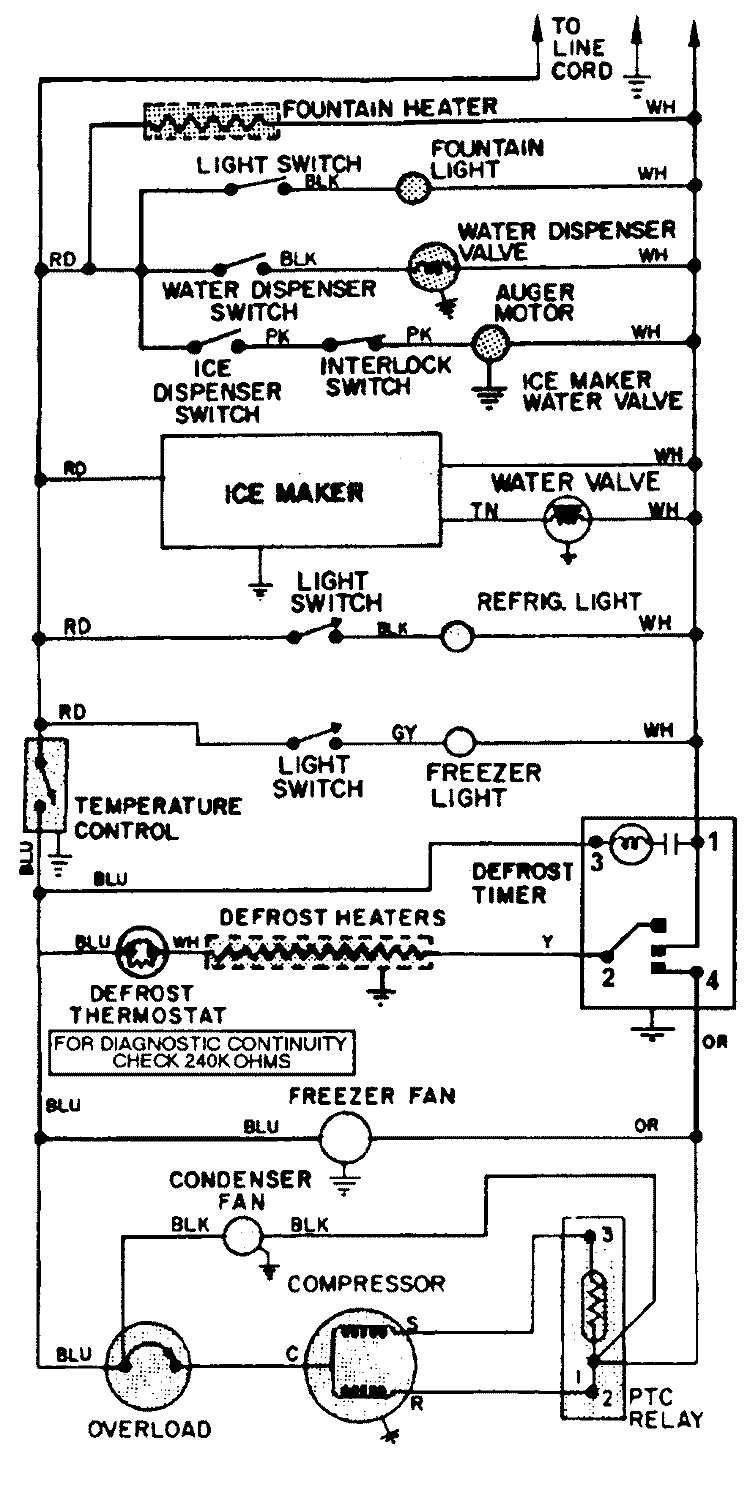 WIRING INFORMATION Diagram and Parts List for GS24Y8DV  Maytag Refrigerator