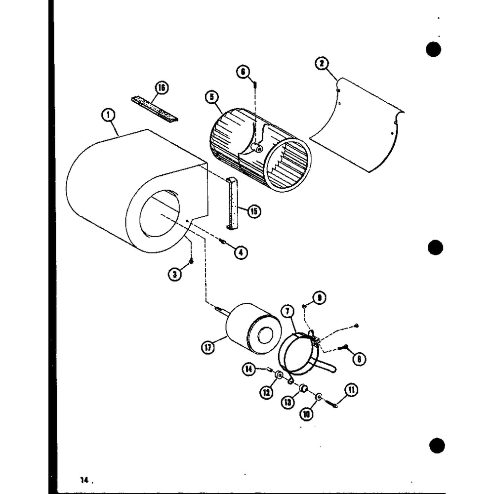 Diagram 3 Diagram and Parts List for D67472-1C P67472-1C Amana Furnace
