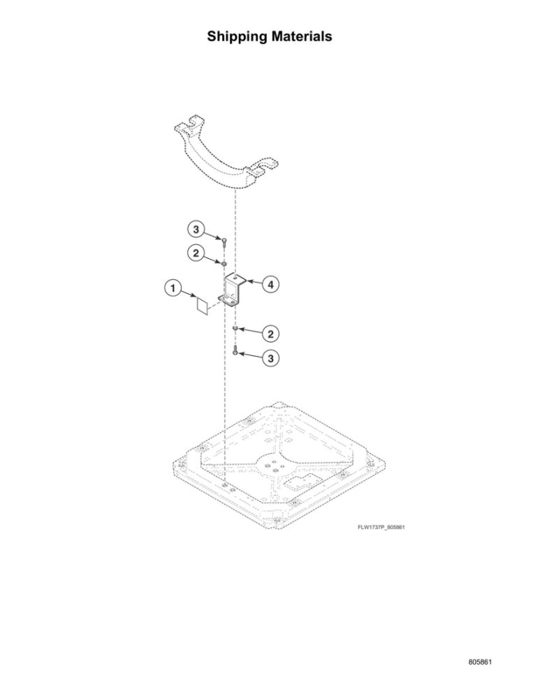 Shipping Materials Diagram and Parts List for AFNE9BSP115TN13  Speed Queen Washer