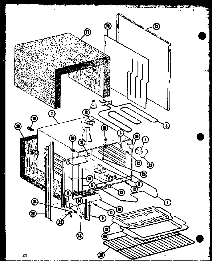 Section 4 Diagram and Parts List for RCC-6-P85318-1S  Amana Microwave