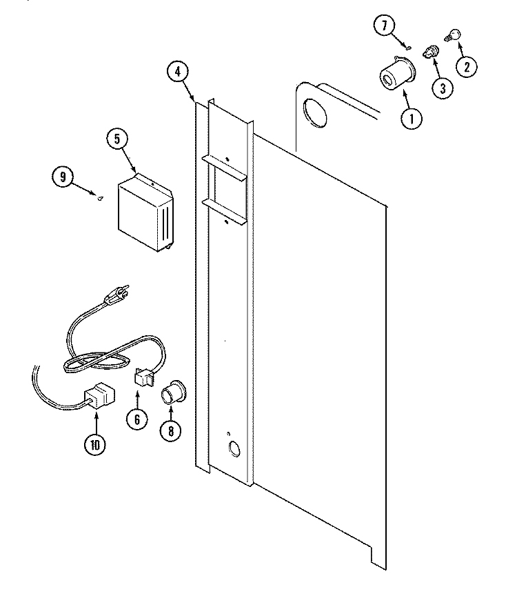 BODY - REAR Diagram and Parts List for 9212XPB  Magic Chef Wall Oven