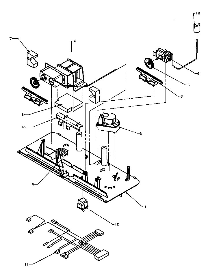 Control Assembly Diagram and Parts List for TX25R4E-P1175402WE  Amana Refrigerator