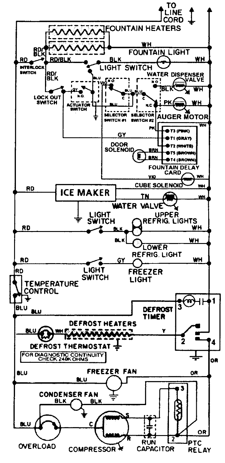 WIRING INFORMATION Diagram and Parts List for JRSD278B  Jenn-Air Refrigerator