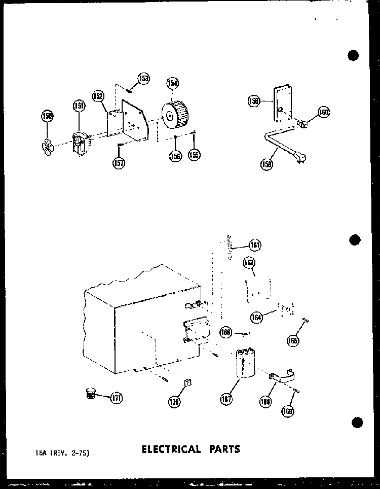 Electrical Parts Diagram and Parts List for RC-10PB P71304-2M Amana Microwave