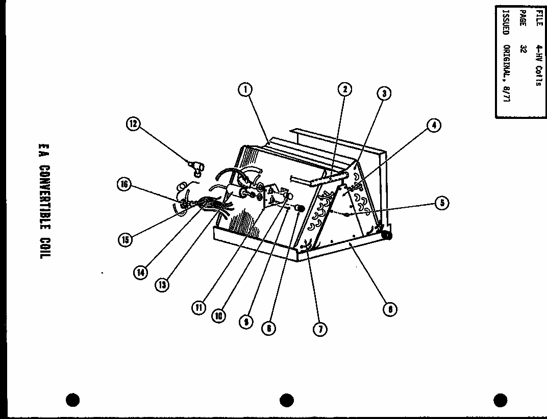 Ea Convertible Coil (ea48x/p52801-5c) (ea58x/p52801-6c) Diagram and Parts List for RF2,3 P53802-1C Amana Air Conditioner