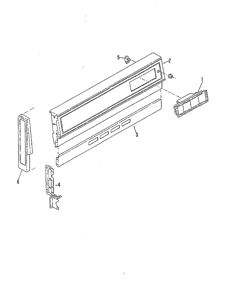 CONTROL PANEL Diagram and Parts List for 31FA-92LX-ON  Magic Chef Range