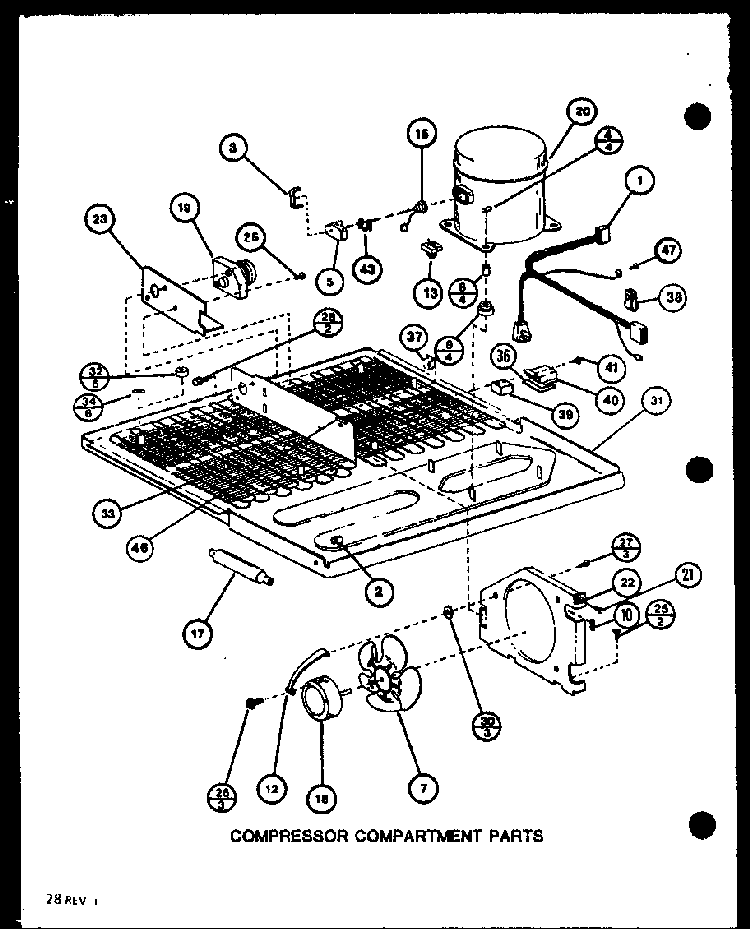 Section 8 Diagram and Parts List for BR20N-P7812526W  Amana Refrigerator