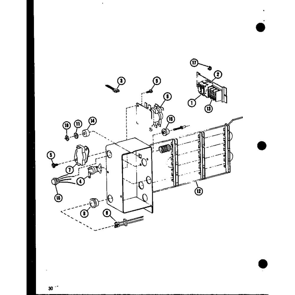 Diagram 6 Diagram and Parts List for D67472-1C P67472-1C Amana Furnace
