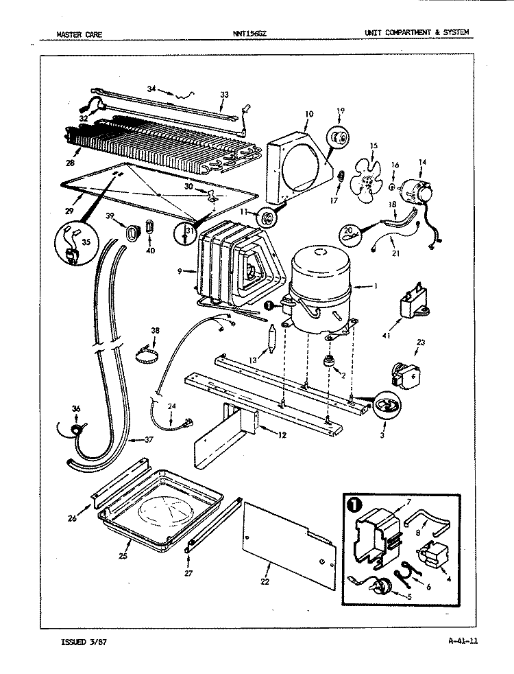 ICE CREAM MAKER KIT Diagram and Parts List for AICMH 7X30A Maytag Ice Cream Maker