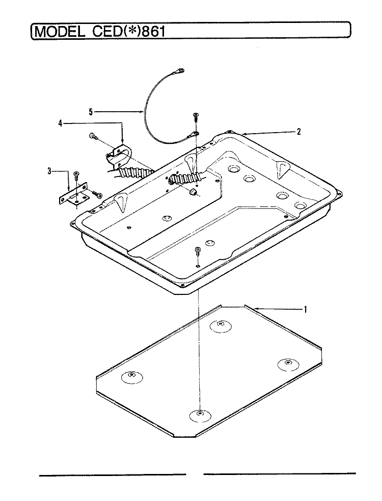 BURNER BOX ASSY. Diagram and Parts List for CEDW861  Crosley Cooktop