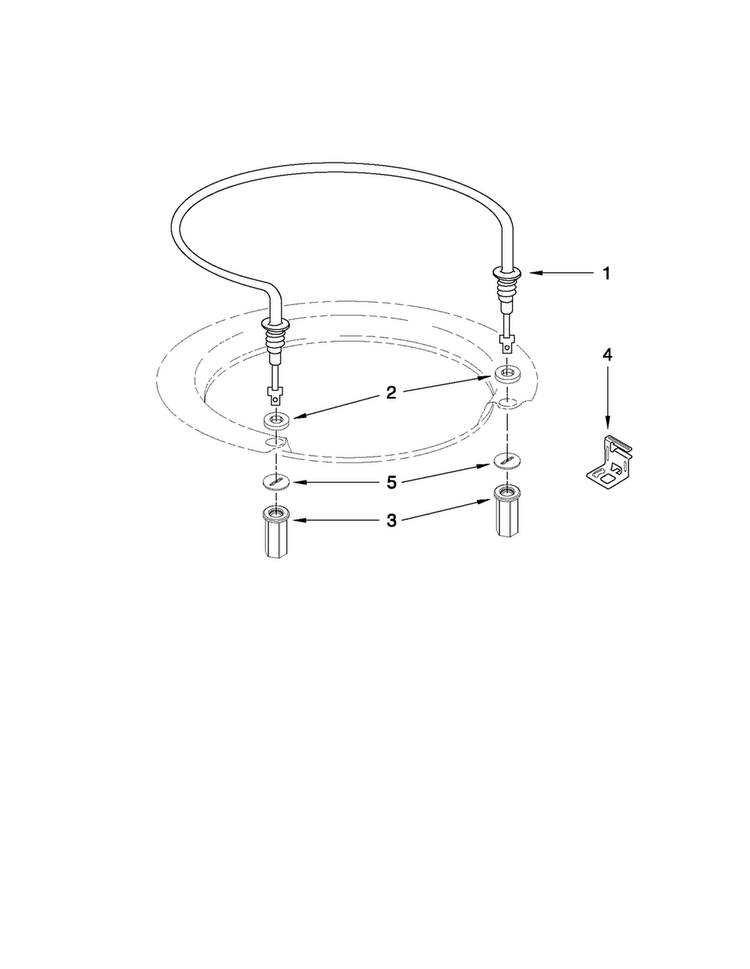Heater Parts Diagram and Parts List for ADB1400AWD4  Amana Dishwasher