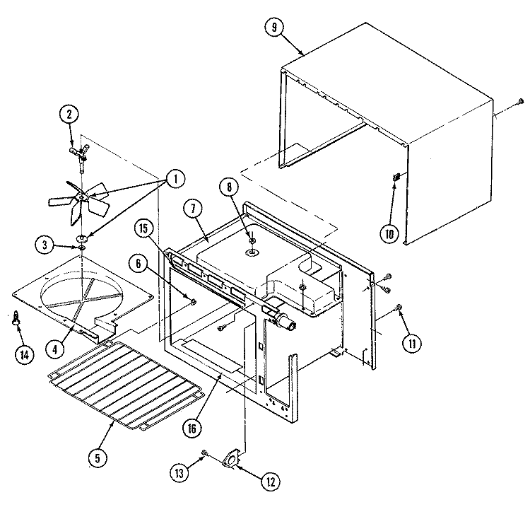 BASE Diagram and Parts List for A9495XRB  Admiral Microwave Oven Combo