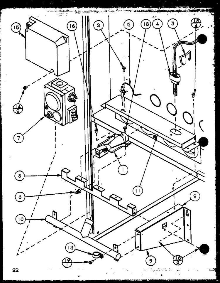 Section 9 Diagram and Parts List for GHI115A35CV P6983142F Amana Heater