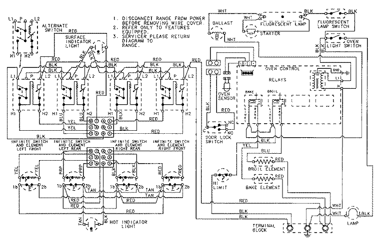 WIRING INFORMATION Diagram and Parts List for A3888VRV  Admiral Range