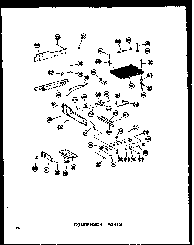 Condensor Parts Diagram and Parts List for SRI19A-P60350-6W  Amana Refrigerator
