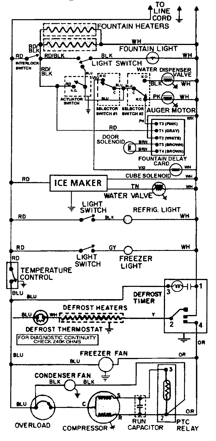 WIRING INFORMATION Diagram and Parts List for BS24Y9DV  Maytag Refrigerator