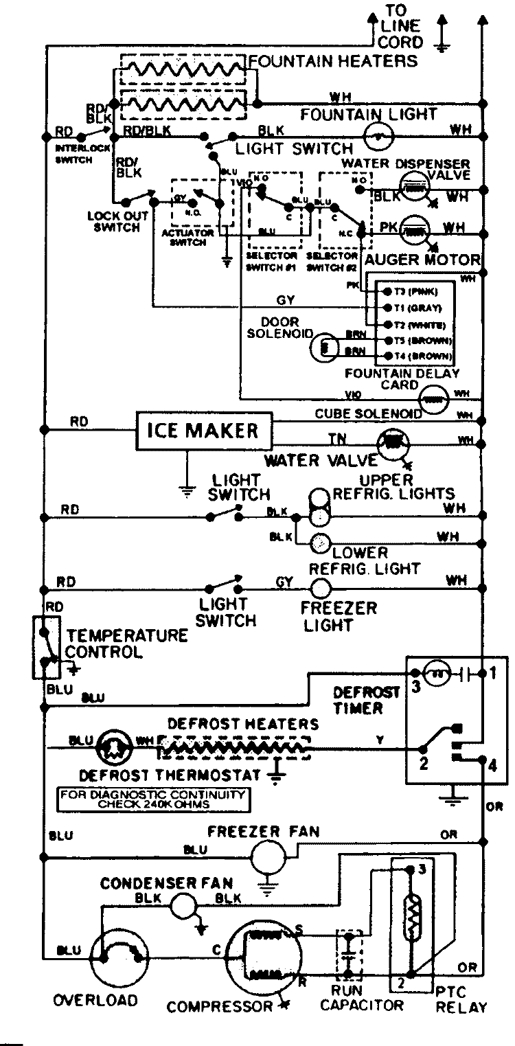 WIRING INFORMATION Diagram and Parts List for JRSDE228A  Jenn-Air Refrigerator