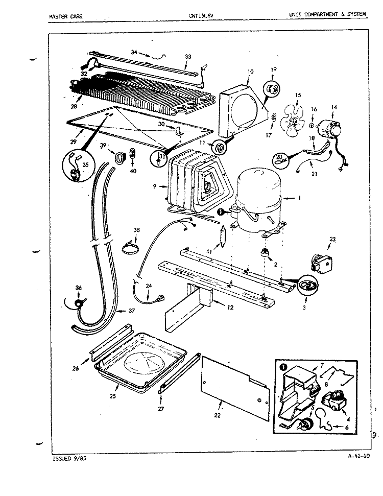 DOORS Diagram and Parts List for CNT15L4 5A48A Crosley Refrigerator