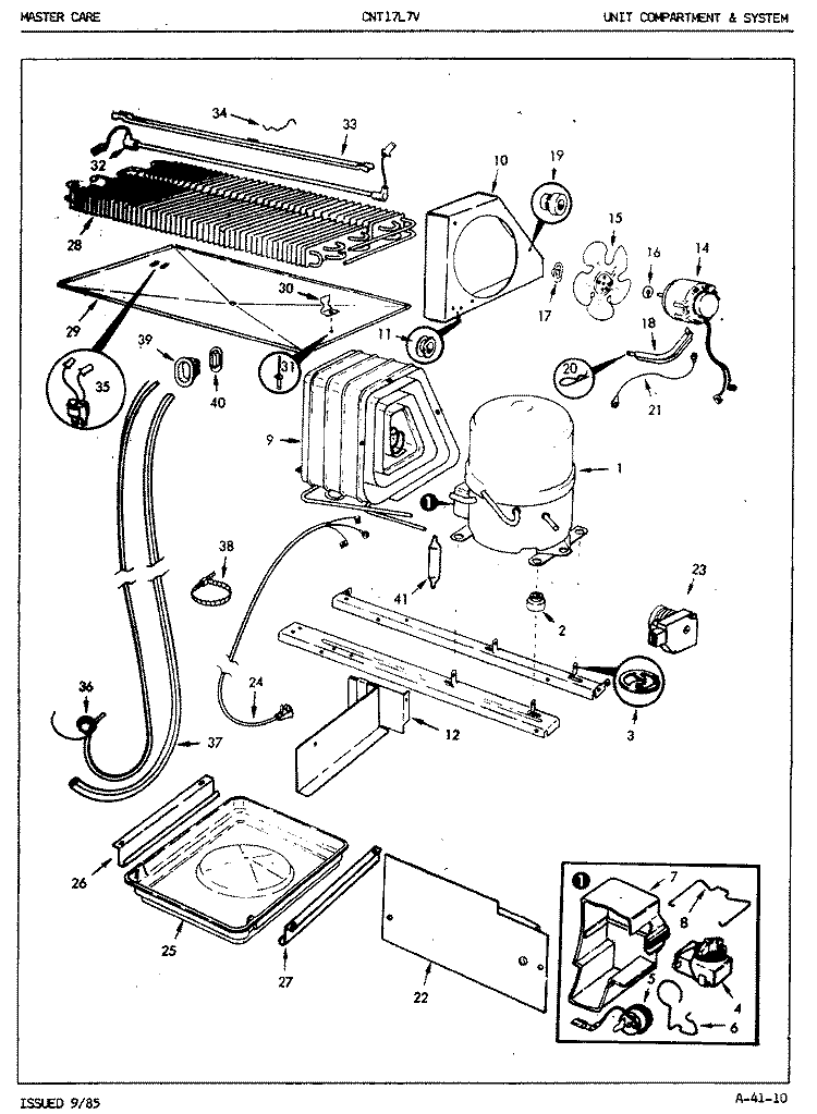 DOORS Diagram and Parts List for CNT15L6A 5A41A Crosley Refrigerator