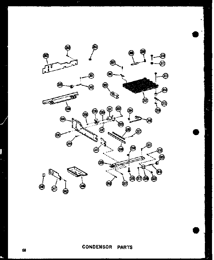 Condensor Parts Diagram and Parts List for SDI22N-P60201-65W  Amana Refrigerator