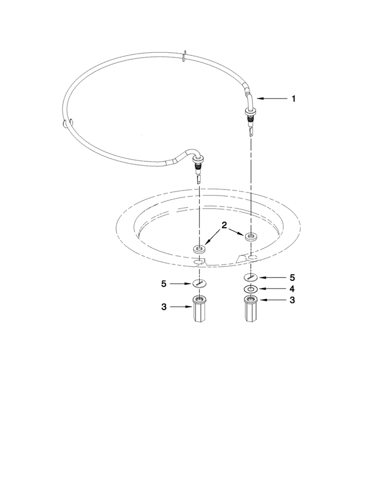 Heater Parts Diagram and Parts List for JDB8000AWC0  Jenn-Air Dishwasher