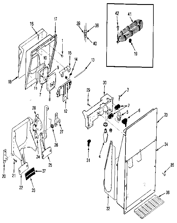 Ice & Water Dispenser Diagram and Parts List for JRTD226LB-MBJ84B  Jenn-Air Refrigerator